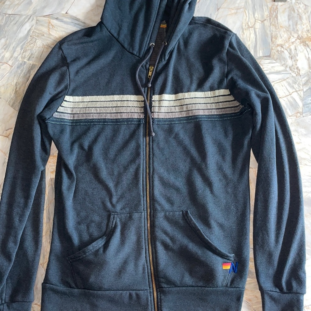 Large Aviator Nation Zip Up Hoodie